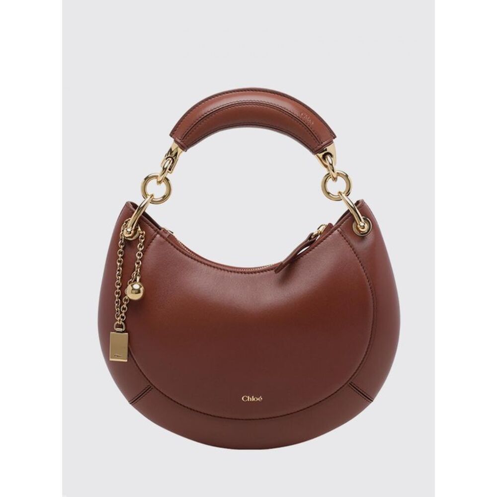 Chloe Women Banana Smooth Calfskin Handbag Chloe With Rigid Handle